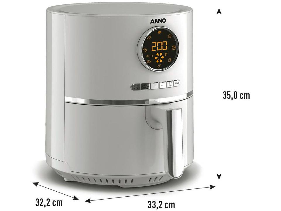 Fritadeira Elétrica sem Óleo/Air Fryer Arno Airfry Ultra Marfim 4,2L com Timer - 110 V - 7
