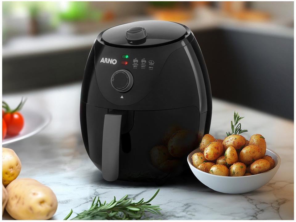 Fritadeira Elétrica sem Óleo/Air Fryer Arno Easy Fry Preta com Timer 3,2L - 2
