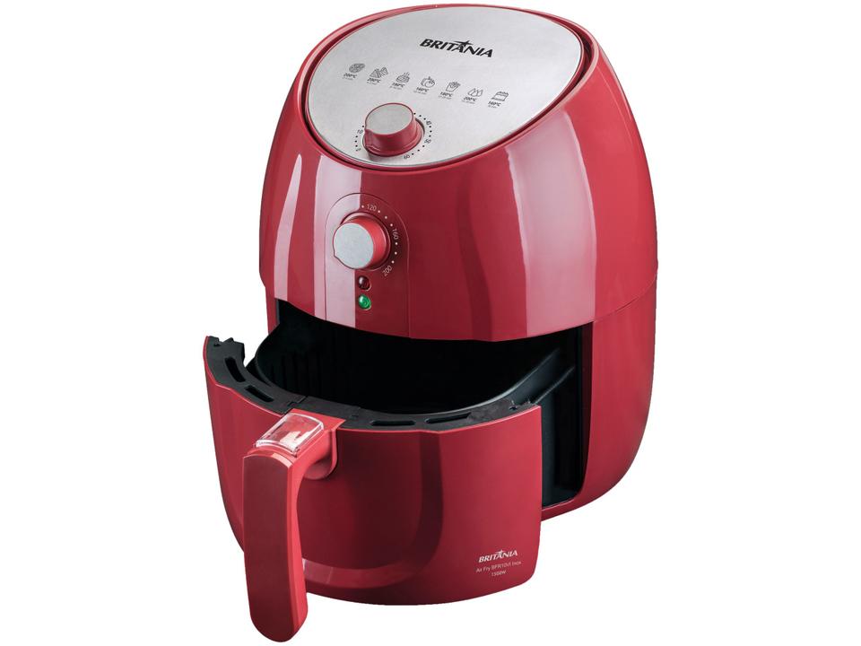 Fritadeira Elétrica sem Óleo/Air Fryer Britânia BFR10VI Vermelha 4,1L com Timer - 3