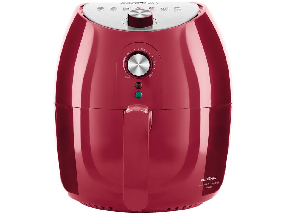 Fritadeira Elétrica sem Óleo/Air Fryer Britânia BFR10VI Vermelha 4,1L com Timer - 4