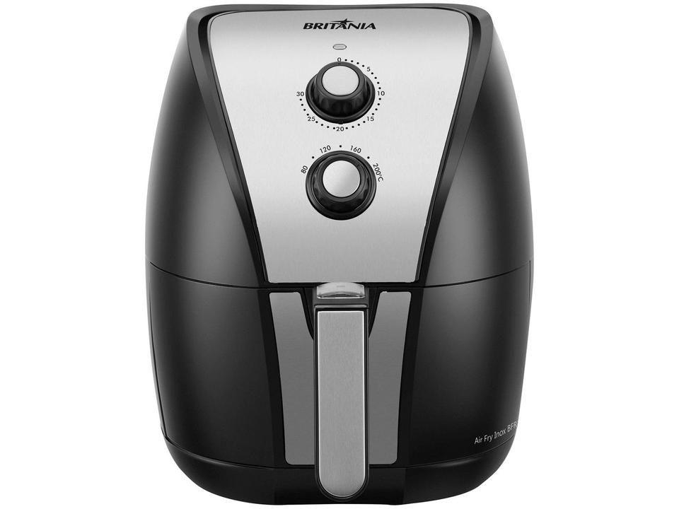 Fritadeira Elétrica sem Óleo/Air Fryer Britânia BFR11PI Preto 4,4L com Timer - 1
