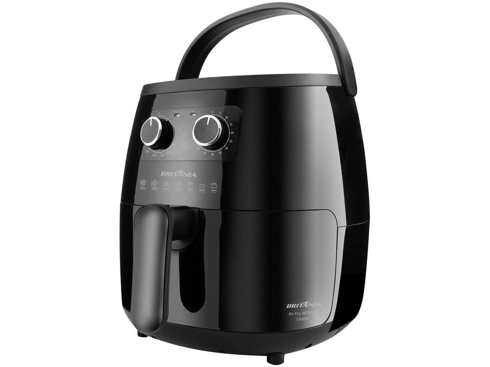 Fritadeira Elétrica sem Óleo/Air Fryer Britânia BFR15P Preta 6L com Timer - 3