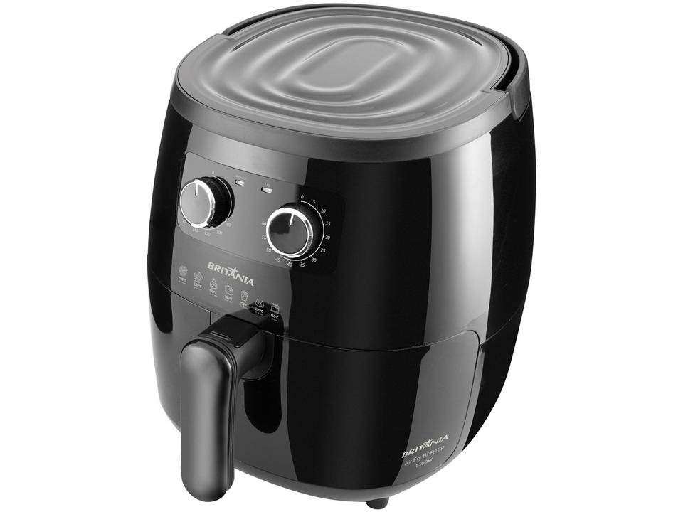 Fritadeira Elétrica sem Óleo/Air Fryer Britânia BFR15P Preta 6L com Timer - 6