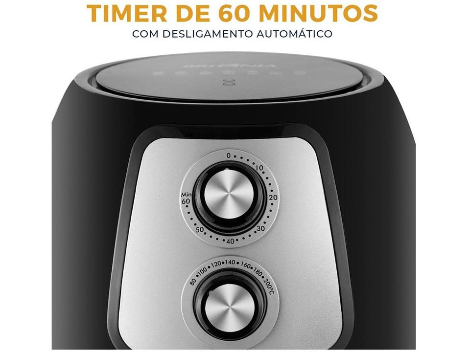 Fritadeira Elétrica sem Óleo/Air Fryer Britânia BFR21P Preto 4L com Timer - 8