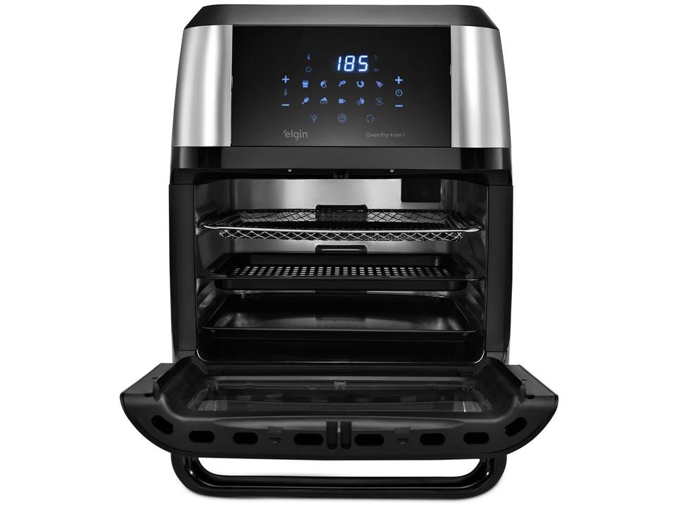Fritadeira Elétrica sem Óleo/Air Fryer Elgin Oven Fry 4 em 1 Preta com Forno 12L - 4