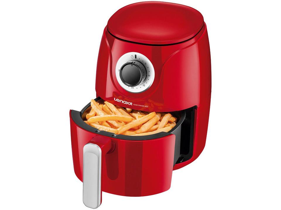 Fritadeira Elétrica sem Óleo/Air Fryer Lenoxx - Easy Fryer Red PFR905 Vermelha 2,4L com Timer - 110 V - 2