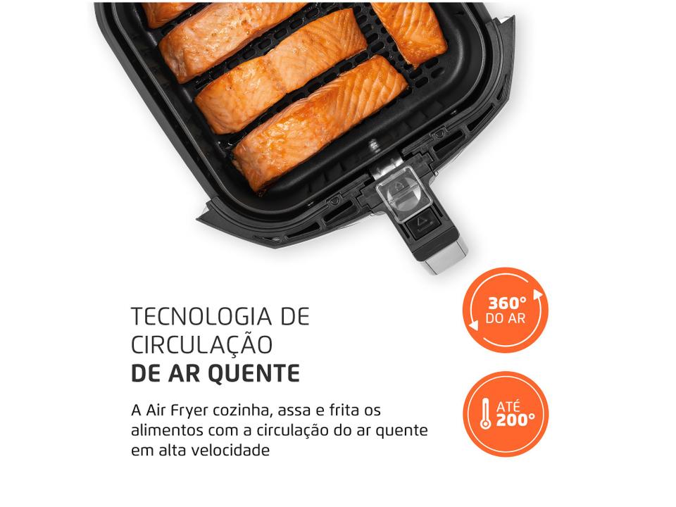 Fritadeira Elétrica sem Óleo/Air Fryer Mondial AFN-40-FB Preto 4L com Timer - 4
