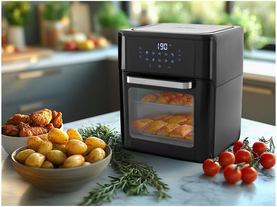 Fritadeira Elétrica sem Óleo/Air Fryer Mondial AFO-12L-FB Preta 12L - 2