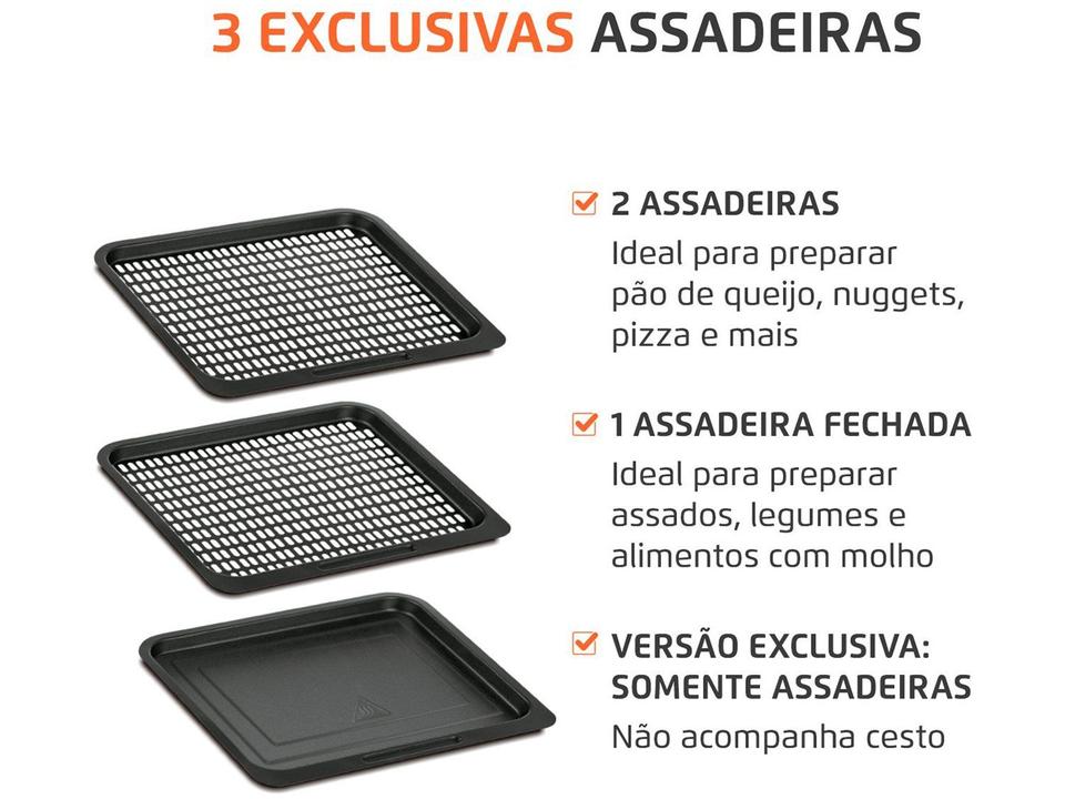 Fritadeira Elétrica sem Óleo/Air Fryer Mondial AFO-12L-FB Preta 12L - 4