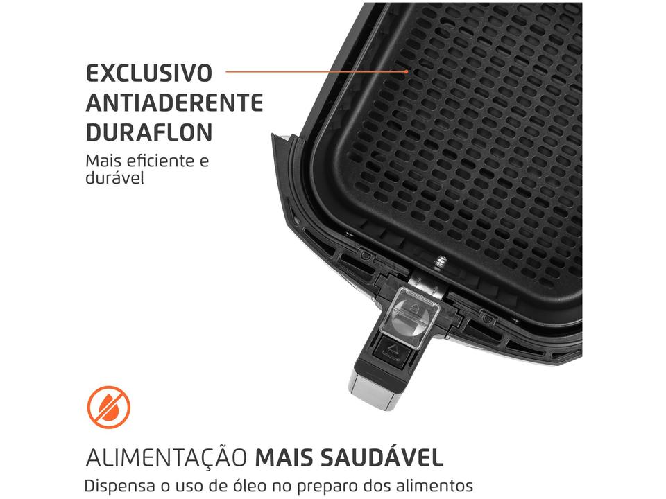 Fritadeira Elétrica sem Óleo/Air Fryer Mondial - Grand Family Inox AFN-50-BI Preto 5L com Timer - 110 V - 6