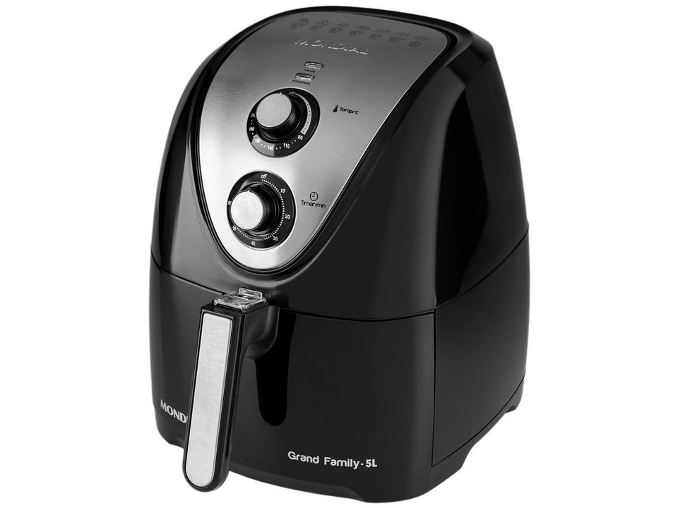 Fritadeira Elétrica sem Óleo/Air Fryer Mondial Grand Family Inox AFN-50-BI Preto 5L com Timer - 11