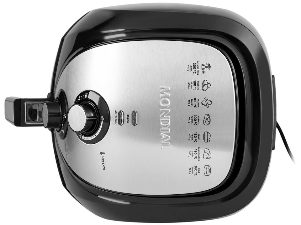 Fritadeira Elétrica sem Óleo/Air Fryer Mondial Grand Family Inox AFN-50-BI Preto 5L com Timer - 14