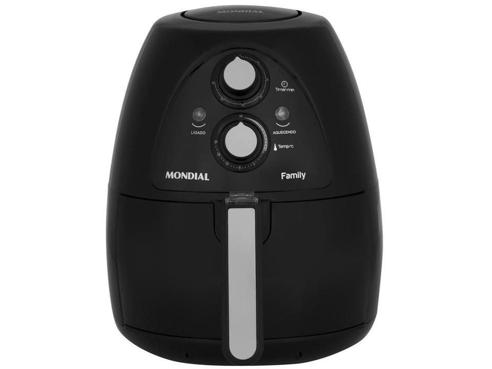 Fritadeira Elétrica Sem Óleo/Air Fryer Mondial - NAF-05 Preta 4L com Timer - 110 V - 3