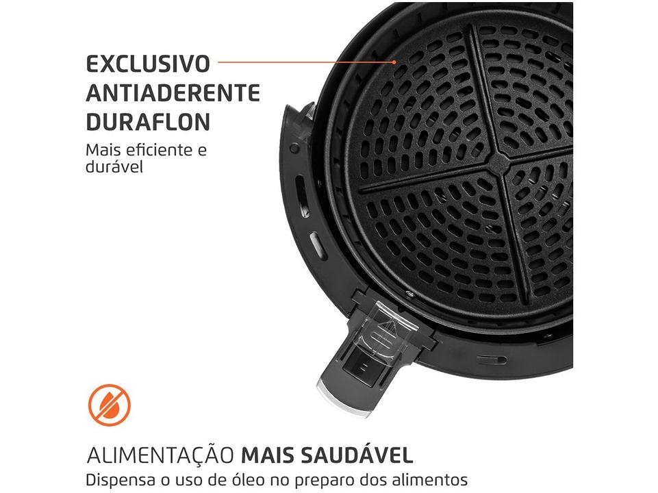 Fritadeira Elétrica sem Óleo/Air Fryer Mondial New Pratic AF-31 Preto 3,5L com Timer - 6