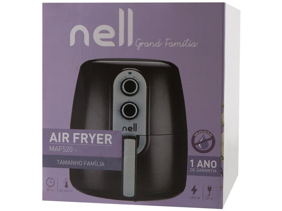 Fritadeira Elétrica sem Óleo/Air Fryer Nell - Grand Família Preto 5L - 110 V - 10