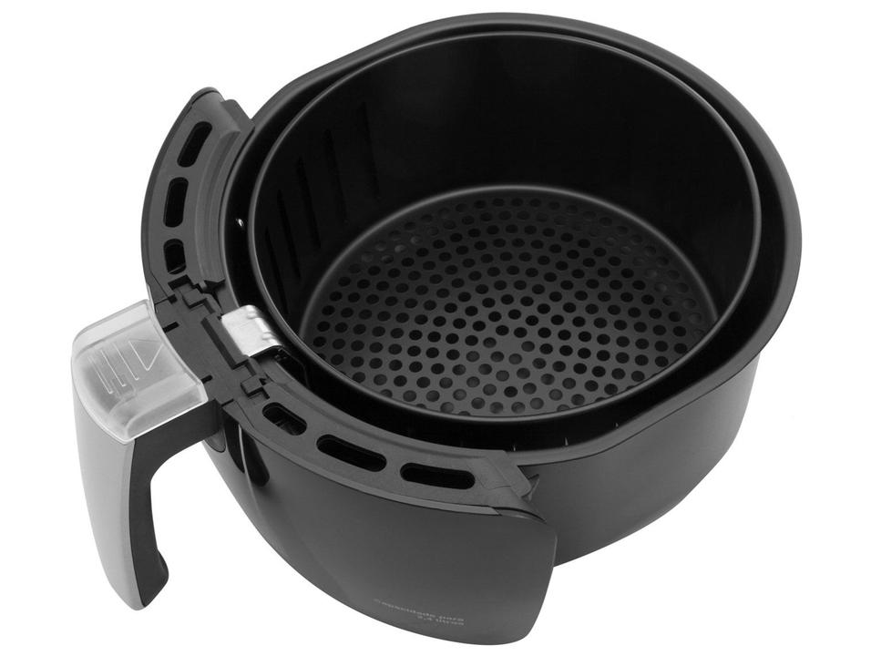 Fritadeira Elétrica sem Óleo/Air Fryer Nell Smart Preta 2,4L com Timer - 10