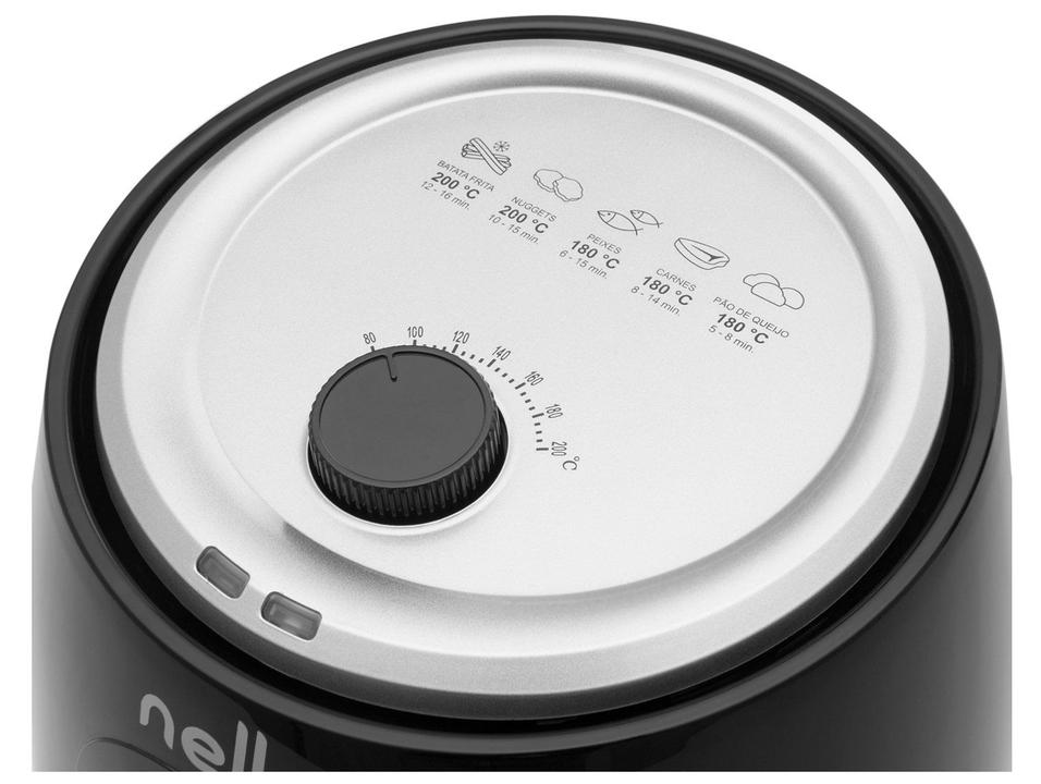 Fritadeira Elétrica sem Óleo/Air Fryer Nell Smart Preta 2,4L com Timer - 9