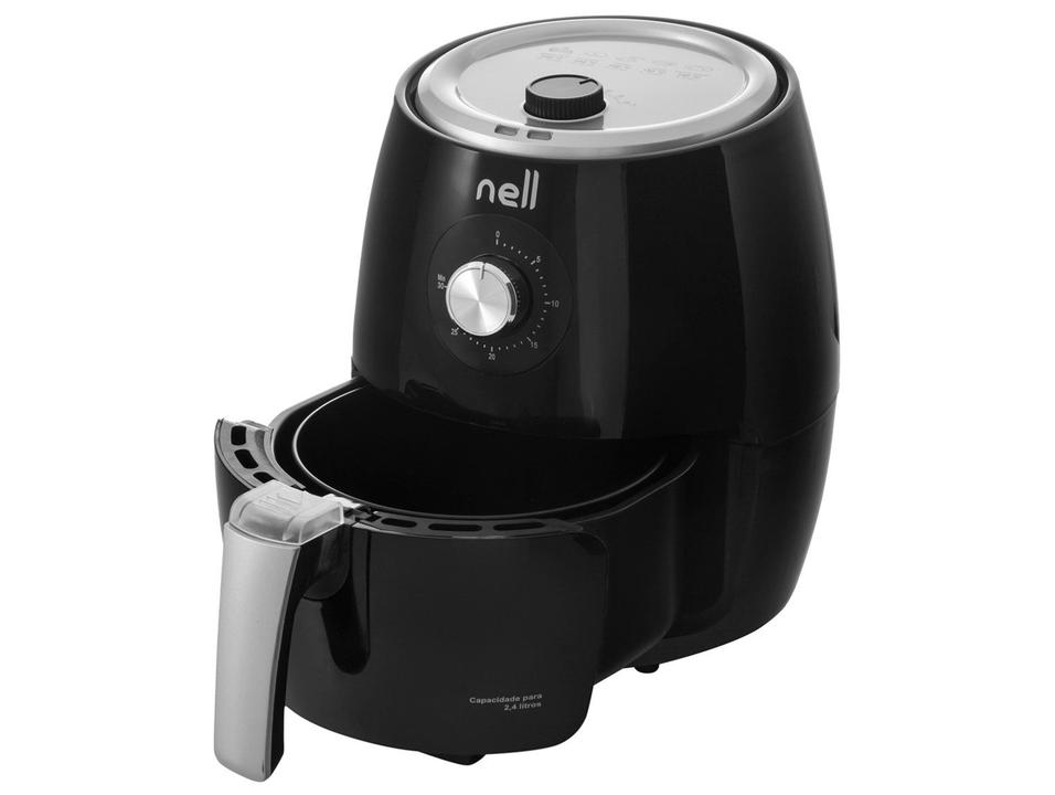 Fritadeira Elétrica sem Óleo/Air Fryer Nell Smart Preta 2,4L com Timer - 8