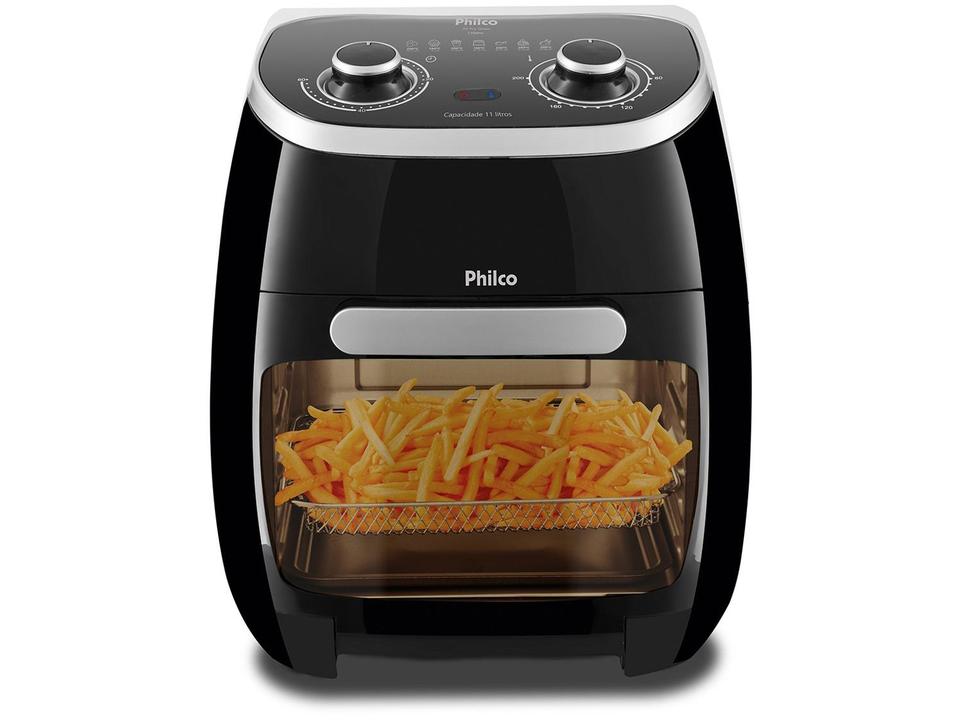 Fritadeira Elétrica sem Óleo/Air Fryer Philco 2 em 1 Air Fry e Forno Oven PFR2000P Preto 11L - 4