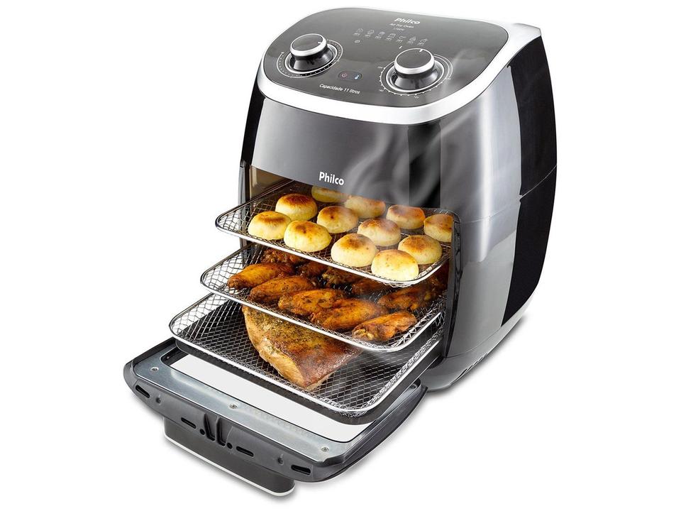 Fritadeira Elétrica sem Óleo/Air Fryer Philco 2 em 1 Air Fry e Forno Oven PFR2000P Preto 11L - 8