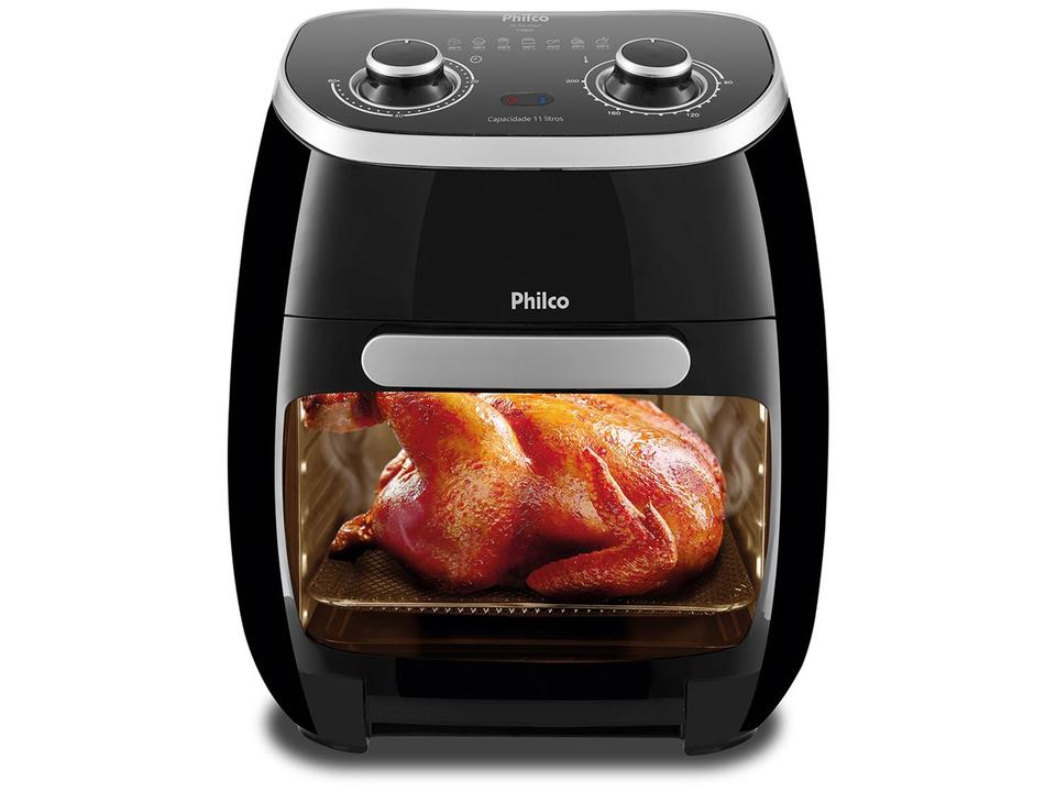 Fritadeira Elétrica sem Óleo/Air Fryer Philco 2 em 1 Air Fry e Forno Oven PFR2000P Preto 11L - 3