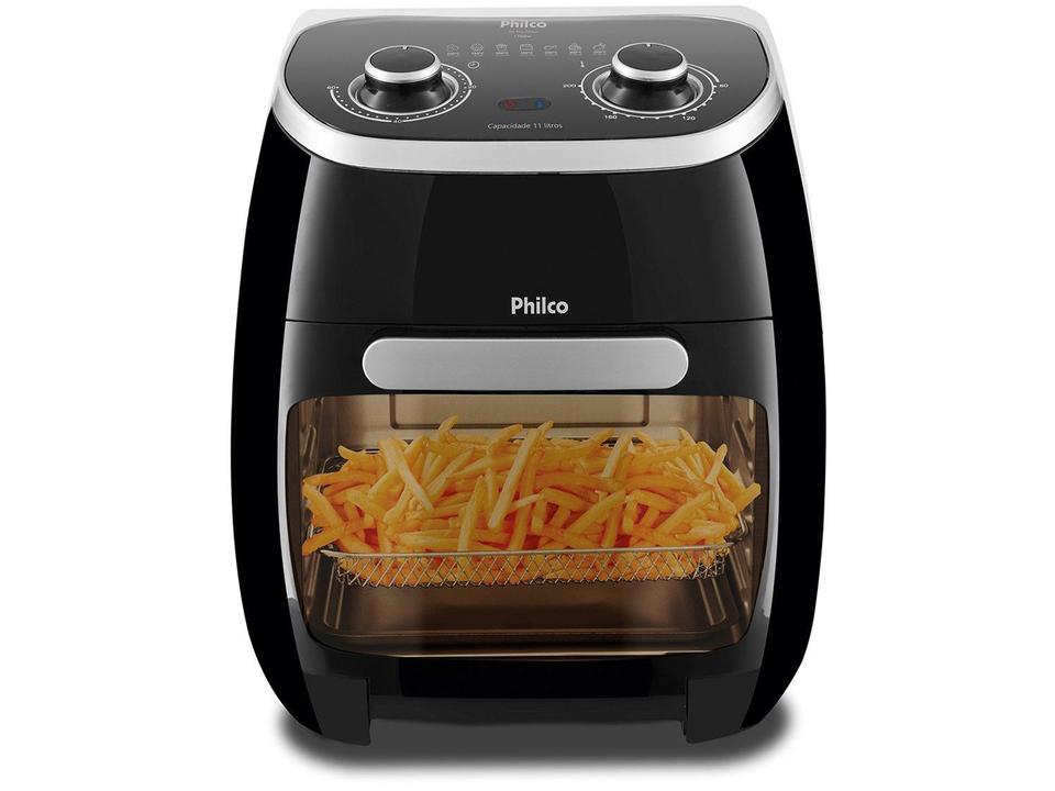 Fritadeira Elétrica sem Óleo/Air Fryer Philco 2 em 1 Air Fry e Forno Oven PFR2000P Preto 11L - 4