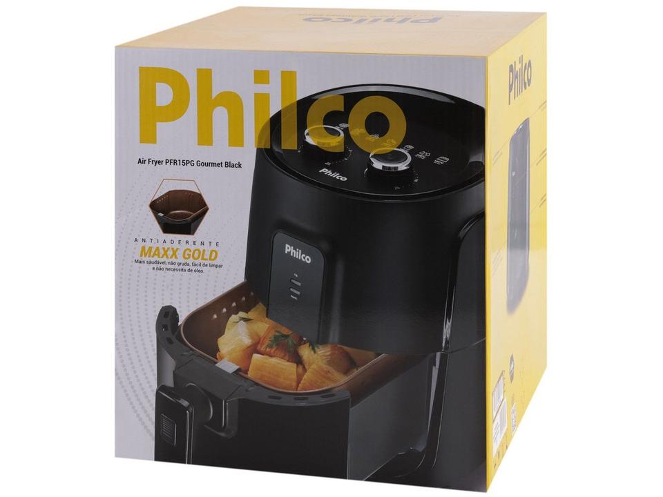 Fritadeira Elétrica sem óleo/Air Fryer Philco PFR15PG Preto 4,3L com Timer - 10