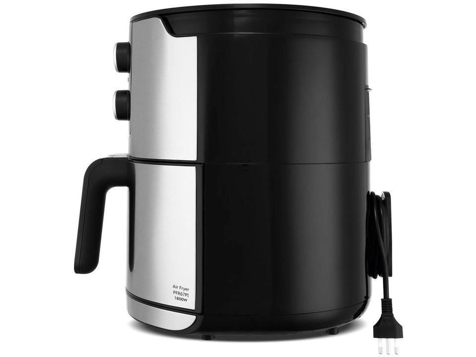 Fritadeira Elétrica sem Óleo/Air Fryer Philco Preto e Prata 6,1L - 11