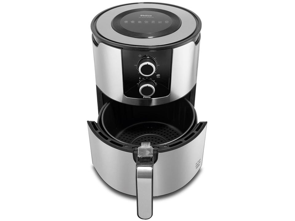 Fritadeira Elétrica sem Óleo/Air Fryer Philco Preto e Prata 6,1L - 8