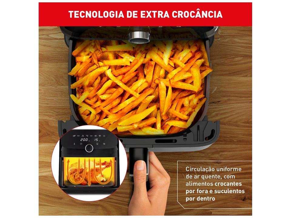 Fritadeira sem Óleo Airfryer Arno Mega 7,5L Digital Inox AFD7 - 8