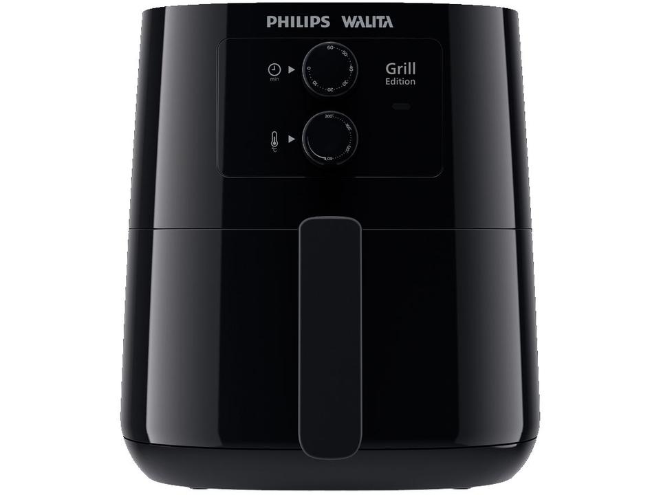 Fritadeira sem Óleo Philips Walita Air-Fryer Grill Edition HD9202  Desligamento Automático, 12 em 1, Preto - 110 V