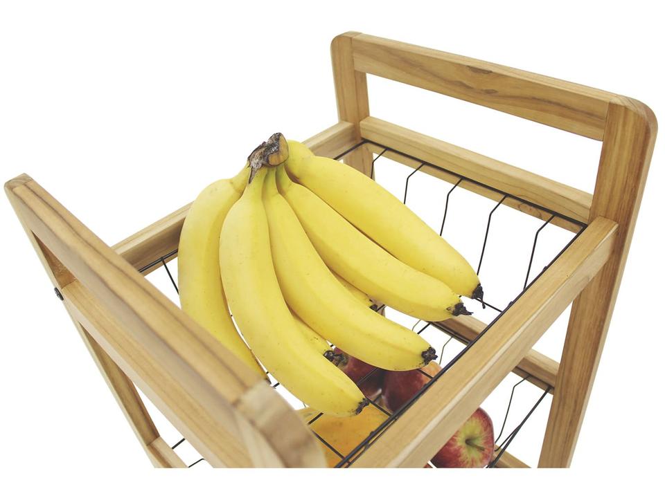 Fruteira de Chão de Madeira 3 Cestos Tramontina - 3