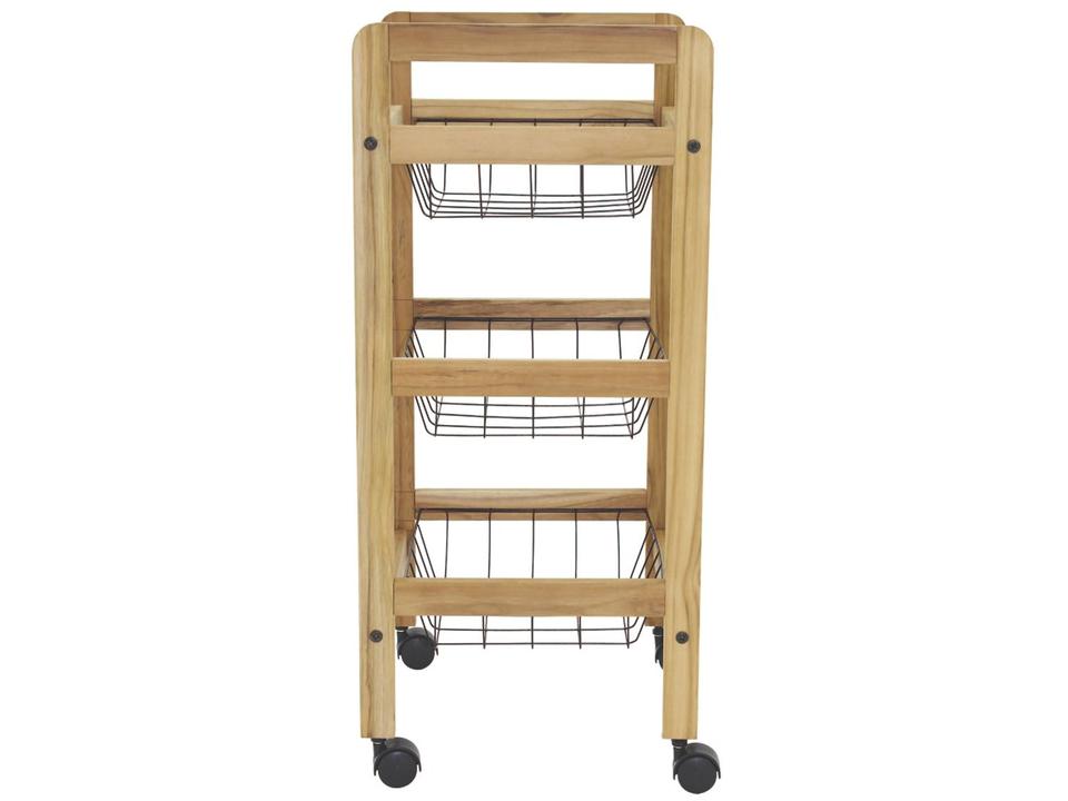 Fruteira de Chão de Madeira 3 Cestos Tramontina - 6