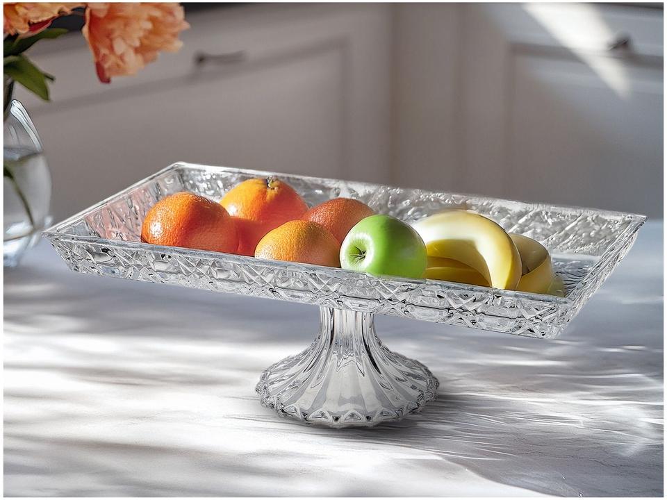 Fruteira de Mesa de Vidro Haus Concept Retangular Pavillion Transparente - 1