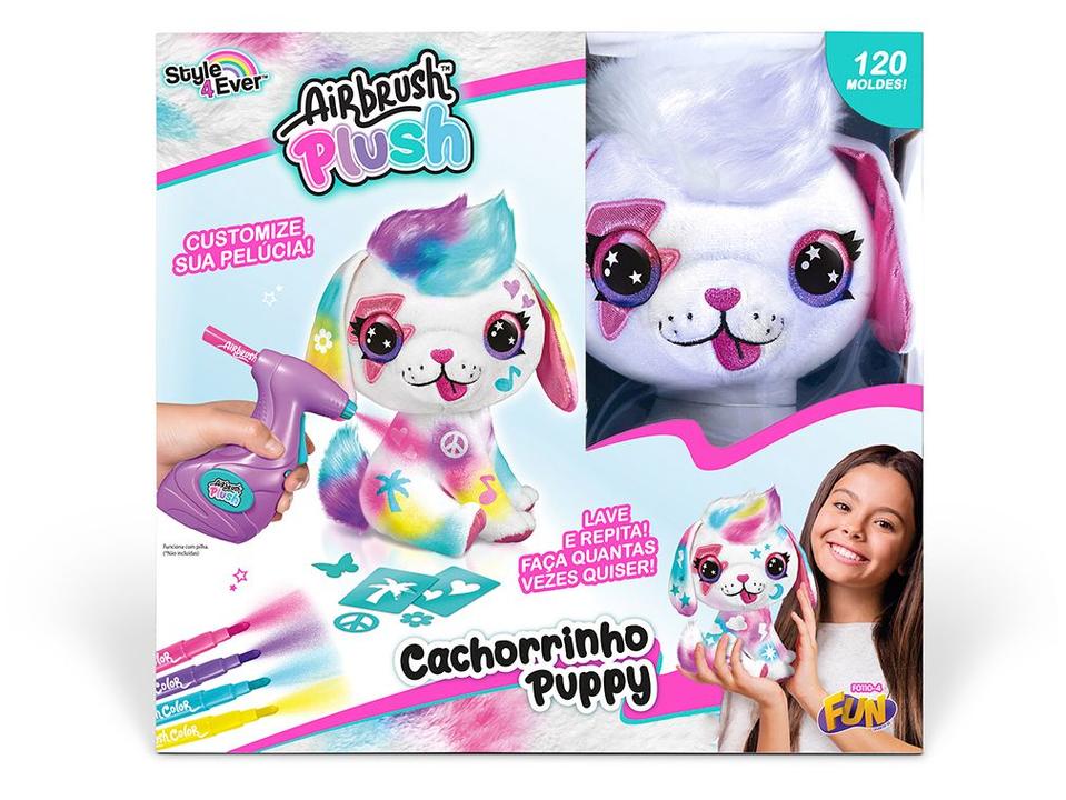 Fun Pelúcia Cachorrinho Puppy Para Pintar Airbrush - 4