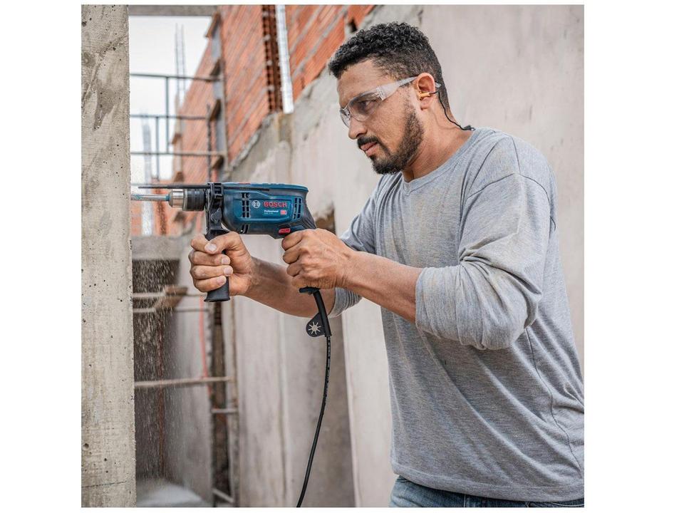 Furadeira de Impacto Bosch 750W 4 Peças GSB 13 RE Profissional - 12