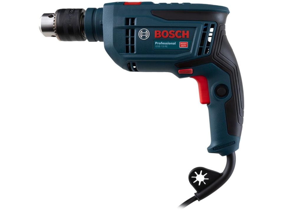 Furadeira de Impacto Bosch 750W 4 Peças GSB 13 RE Profissional - 2