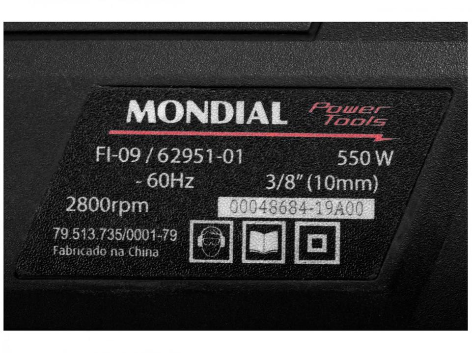 Furadeira de Impacto Mondial 550W 3/8” - 13