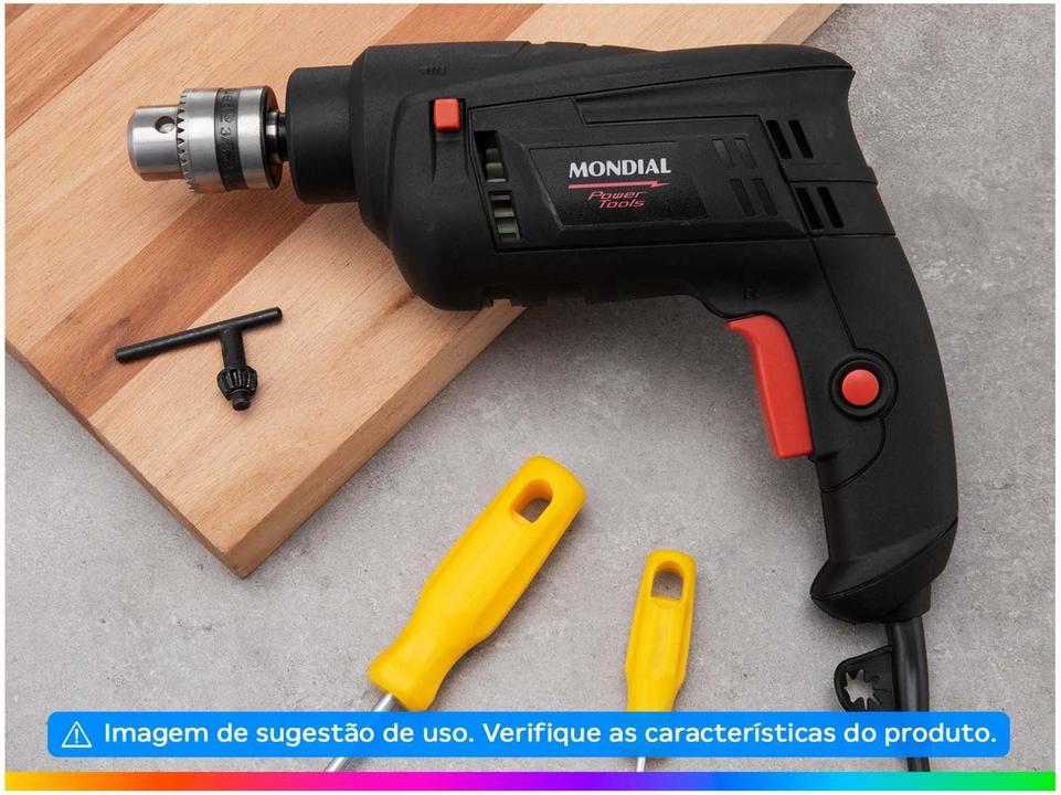 Furadeira de Impacto Mondial 550W 3/8” - 5