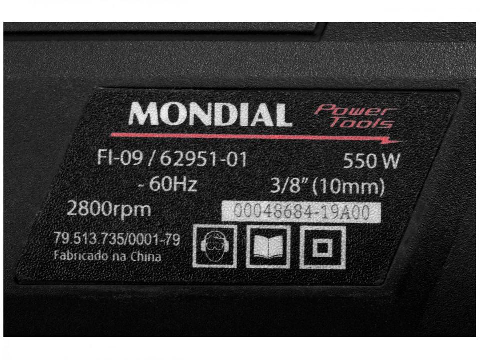 Furadeira de Impacto Mondial 550W 3/8” - 13