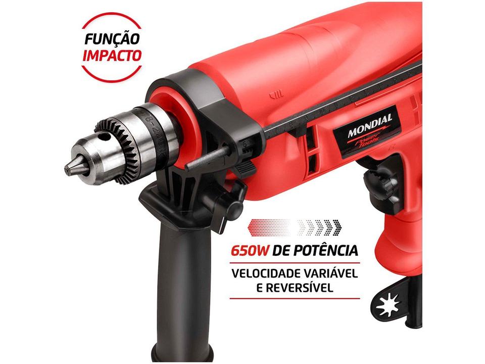 Furadeira de Impacto Mondial 650W 2 Velocidades - 1