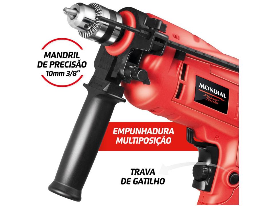 Furadeira de Impacto Mondial 650W 2 Velocidades - 2