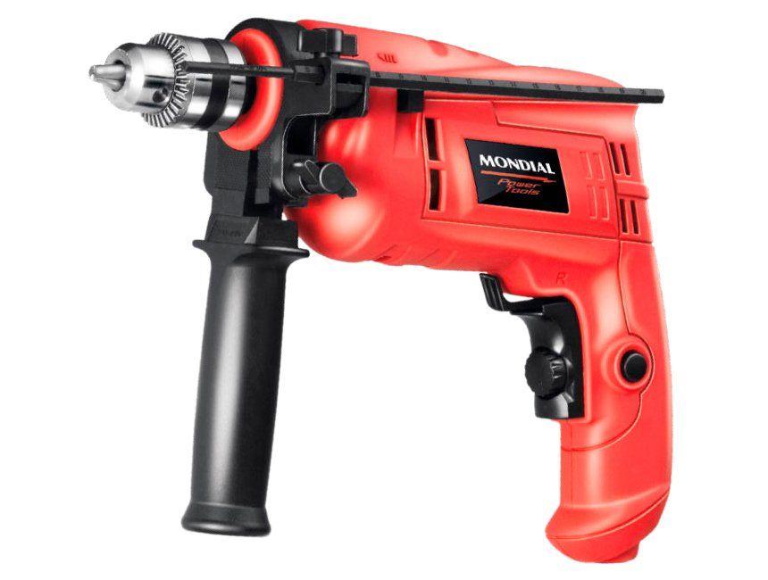 Furadeira de Impacto Mondial 650W com Maleta 14 Peças NFFI-07M - 6