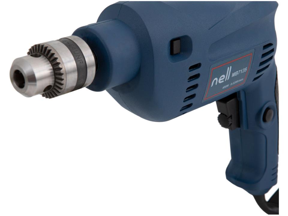 Furadeira de Impacto Nell 400W Velocidade Variável e Reversível 3/8” com Maleta 19 Peças MB713 - 4
