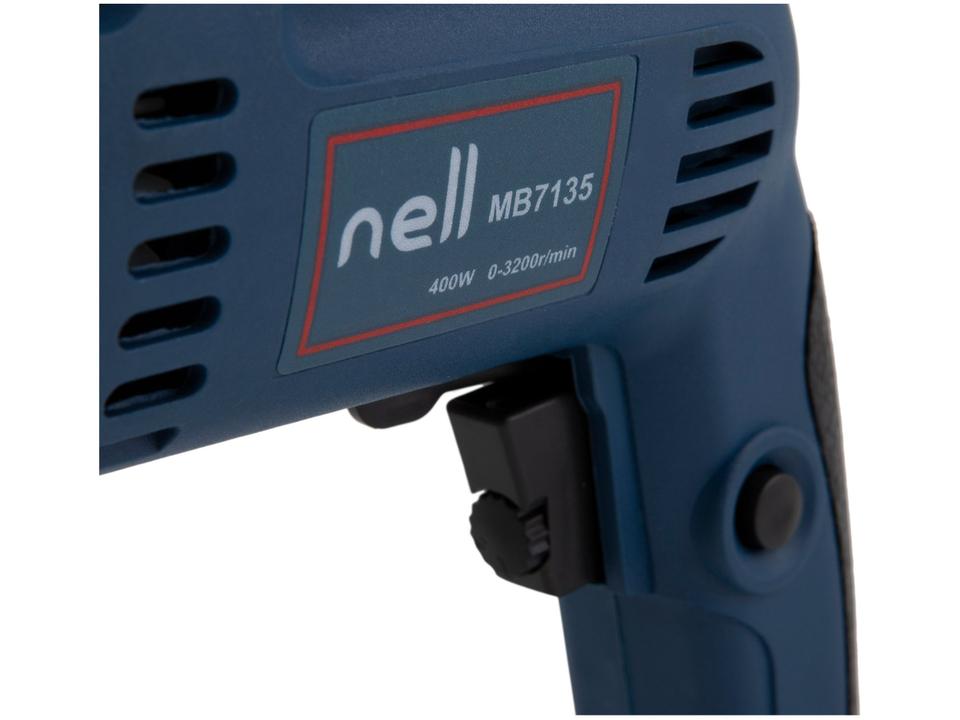 Furadeira de Impacto Nell 400W Velocidade Variável e Reversível 3/8” com Maleta 19 Peças MB713 - 5