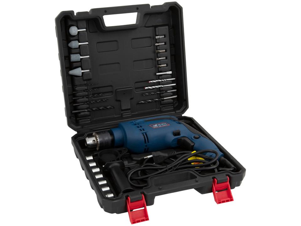 Furadeira de Impacto Nell 650W Velocidade Variável e Reversível 1/2” com Maleta 27 Peças MB713 - 9