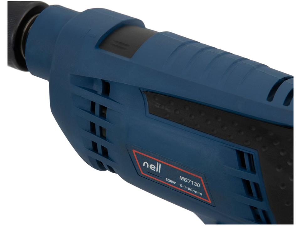 Furadeira de Impacto Nell 650W Velocidade Variável e Reversível 1/2” com Maleta 27 Peças MB713 - 6