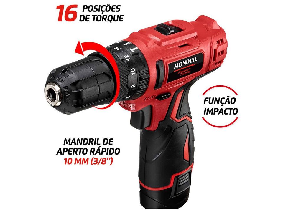 Furadeira e Parafusadeira a Bateria de Impacto - 4