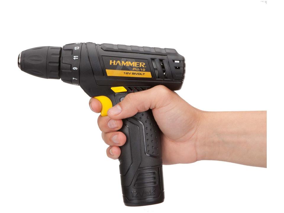 Furadeira e Parafusadeira a Bateria Hammer 12V - 9