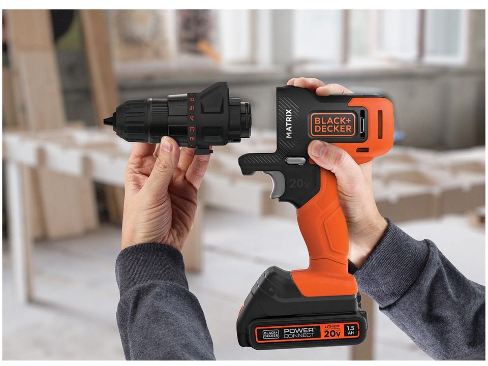 Furadeira e Parafusadeira Black+Decker a Bateria 15 peças MTX20K6A-BR - 3